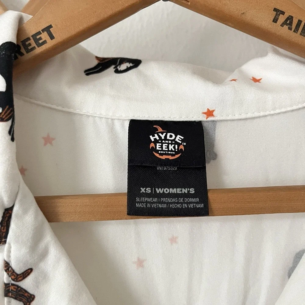 Hyde & Eek Target Halloween scaredy Cat Pajamas 2pc set XS short sleeve soft - Picture 2 of 3